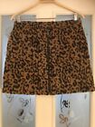 Ladies Clothes Size 8 Next Leopard Print Zip Front Short Skirt (273)
