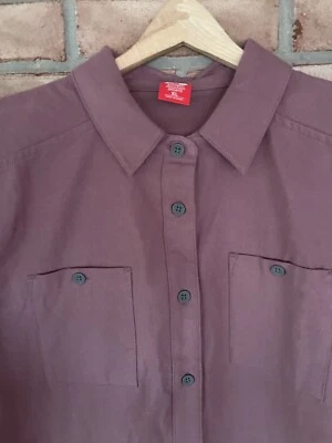 NWT EASTERN MOUNTAIN SPORTS Shirt Women’s Size XL Rose Flannel Button Up Orig$69 - Image 1 of 3