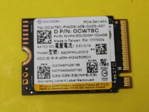 Solidigm NVMe 1TB SSD Gen4 x4 M.2 2230 STEAM DECK and PC SSDPFPNU010TZ - Afbeelding 1 van 1