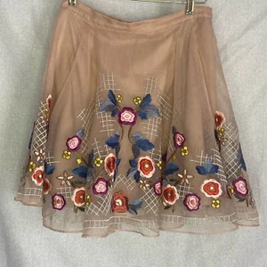 BEBE Floral Embroidered Skirts for Women. Size 8 - Picture 1 of 9