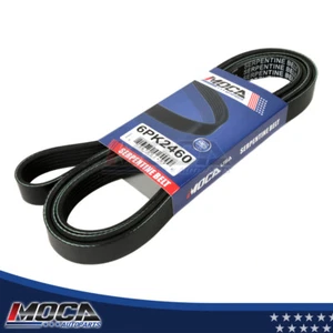 Serpentine Drive Belt Fits Chevrolet GMC Jeep Lincoln Mercury EPDM 6PK2460 MOCA - Picture 1 of 4