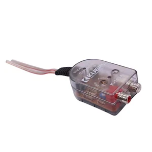 Car Stereo Radio Speaker Output High To Low RCA Cable Audio Converter Adapter - Picture 1 of 7