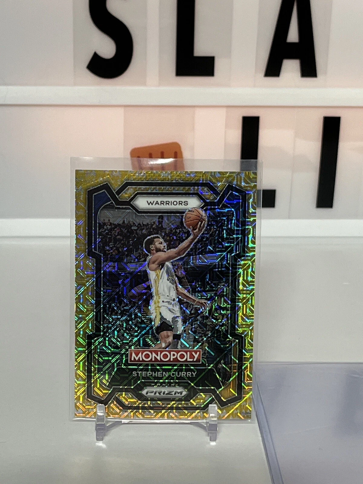 2022-23 PANINI PRIZM MONOPOLY STEPHEN CURRY GOLD MILLIONAIRE SHIMMER /500 #28