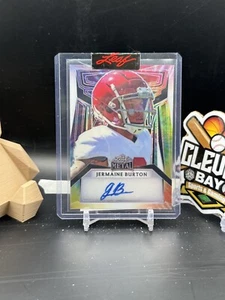 Jermaine Burton 2024 Leaf Metal 1/1 Signed Proof Auto (DTR) - Picture 1 of 2