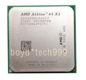 AMD Athlon 64 X2 6000+ ADX6000IAA6CZ CPU 3 GHz Dual-Core Socket AM2 Processor