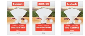 3 Packs of Rombouts 40 Coffee Filter Papers (120 individual filters) size No 4 - Picture 1 of 2