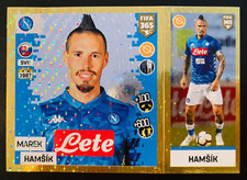 2018-19 Panini FIFA 365 Blue back #227 Marek Hamsik Napoli gold foil sticker