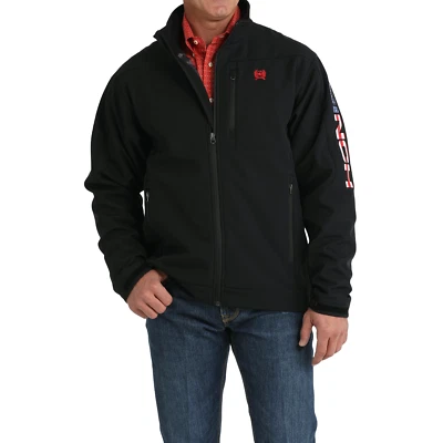 Cinch Men's Solid Bonded Logo Printed Black Jacket MWJ1567011 - Image 1 of 3