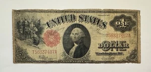 1917 $1 Dollar Large Size Legal Tender Banknote Sawhorse FR.39 - Picture 1 of 2