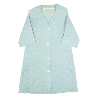 Vintage Womens Overcoat Coat Blue Lace 90s M - Image 1 of 4