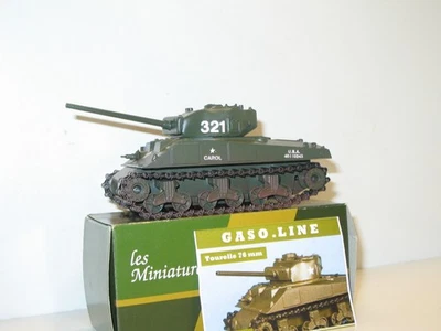 SOLIDO, Carro Sherman US 321 Carolina Militare Torretta Canone 76mm Gaso-line - Immagine 1 di 4
