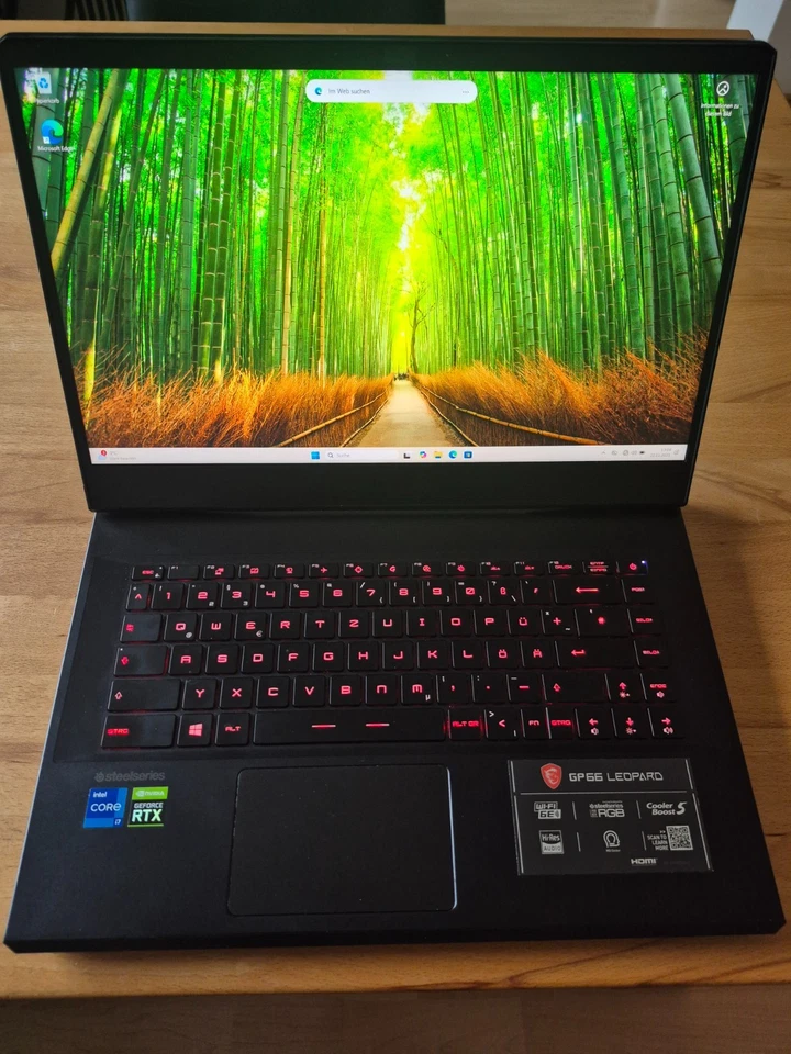 MSI GP66 UH11-414, i7-11800H, RTX 3080 (140W), 32GB RAM, 2TB NVMe SSD, Win11 Pro - Bild 1 von 4