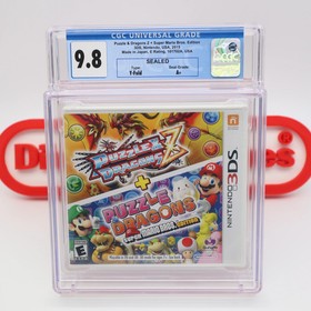 Nintendo 3DS PUZZLE & DRAGONS Z + SUPER MARIO BROS -CGC GRADED 9.8 A+ NEW Sealed