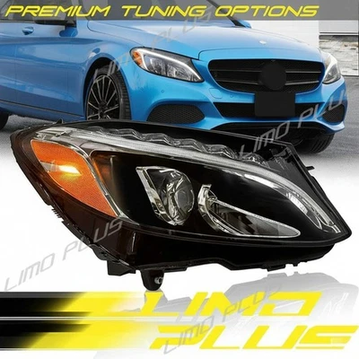 LED Headlight RH for Mercedes-Benz W205 C300 C43 AMG 2015-2018 Base Sport Foto 1 de 4