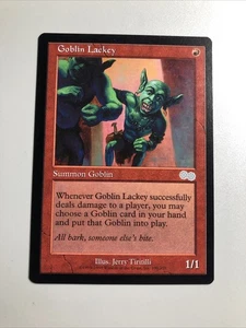 Goblin Lackey - Urza's Saga NM (Check Pics) MTG TCG (INKED) - Picture 1 of 3