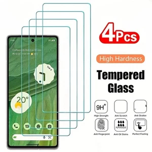 4Pcs Tempered Glass Screen Protector Film for Google Pixel Devices - Picture 1 of 6