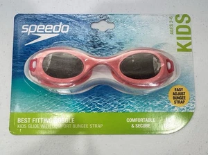 Speedo Kids with Comfort Bungee Strap Googles new UV Protection Anti Fog 3-6 - Picture 1 of 2