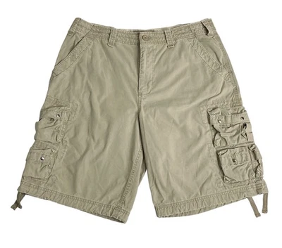 Vintage Y2K Old Navy Shorts Mens 35 Brown Surplus Cargo Baggy Parachute Skater - Image 1 of 4