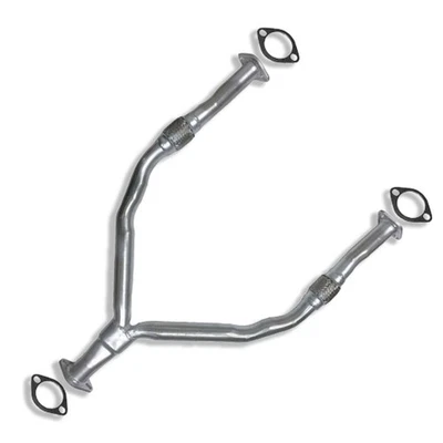 Exhaust Y Pipe w/ Flex fits: Infiniti G25 / M35 / G37 / Q40 2.5L 3.5L 3.7L - Image 1 of 4