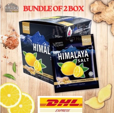 Paquete de 2 x 12 Pack de Sal del Himalaya Deportiva Caramelo Menta Extra Fresco Sabor LIMÓN Foto 1 de 4