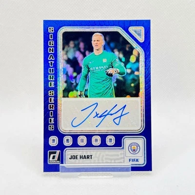 2023-24 Panini Donruss Soccer Joe Hart Signature Series Blue Auto /99 - Man City - Image 1 of 3