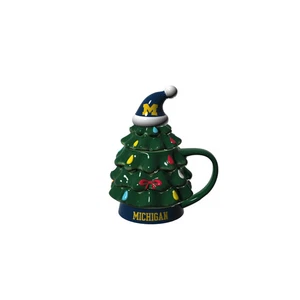 University Of Michigan, Holiday Tree Cup Gift Set, 14oz. - Picture 1 of 3