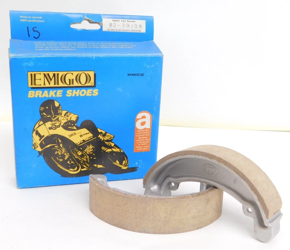 Zapatas de freno traseras EMGO para Honda ATC70 XL175 Rebel 250 CB125S CM250 43120-240-670 Foto 1 de 4