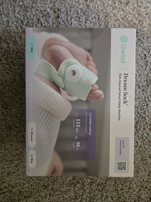 Monitor inteligente de bebé Owlet 85337790 Dream Sock aprobado por la FDA, color como nuevo Foto 1 de 2