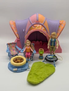 Fisher Price Loving Family CAMPING CAMPING FUN ZELT Stühle Puppen Zubehör - Bild 1 von 23