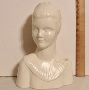 SEHR SELTENE ART DECO ERA GLADDING McBEAN CATALINA KERAMIK DAMEN KORSAGE VASE - Bild 1 von 9