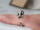 Adjustable Antique Silver Ram Ring