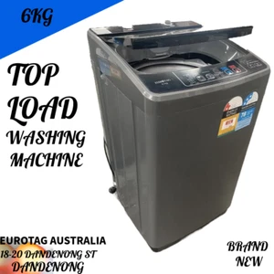EUROTAG 6kg Top Load FULL AUTOMATIC Washing Machine GRAPHITE COLOUR Sale RRP$799 - Picture 1 of 5