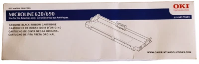 OKI 44173403 Microline 620 690 Black Ribbon Cartridge - Image 1 of 2