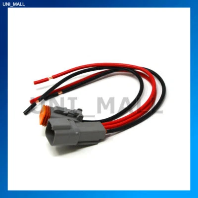 Deutsch DT 2-Pin Pigtail Kit, 14AWG Pure Copper GPT Wire, Made in USA - Image 1 of 4