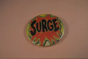 SURGE "Splotch" Soda BUTTON pin pinback 2 1/4" badge NEW Big! COCA-COLA retired - Picture 1 of 8