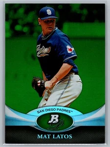 2011 Bowman Platinum #50 Mat Latos Emerald NrMt-Mint - Picture 1 of 2