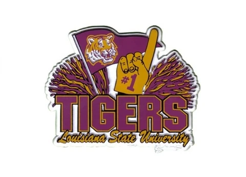 LSU Tigers Pom Pom Fridge Magnet Cover