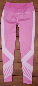 NEU OHNE ETIKETT NUX PINK ZWEIFARBIGE KOMPRIMIERUNG HOCHTAILLIERTE LEGGINGS GRÖSSE LARGE - Bild 1 von 7