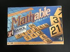 Mathable DELUXE - The Cross-Number Maths Game- Wooden Tiles and Racks,NEW SEALED