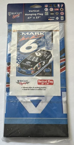 NASCAR Mark Martin Vertical Flag 27"x37" HOF Garden Porch Cover