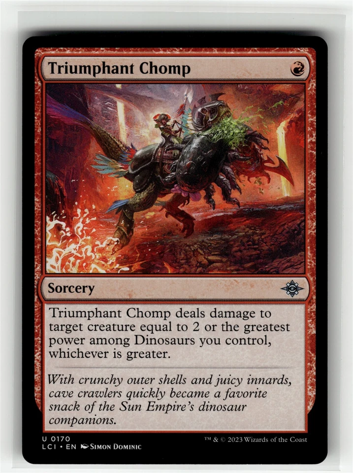 TRIUMPHANT CHOMP The Lost Caverns of Ixalan #170 LCI(NM+)(MTG) - Image 1 of 1