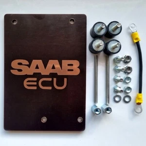 Saab 93 ECU saver spacer kit heat shield plate Saab 93 (2003-2012) ECU long life - Bild 1 von 4