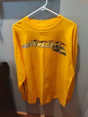 VTG Matt Kenseth Dewalt Racing Men's XL Long Sleeve NASCAR Yellow T Shirt I-28 - Image 1 of 4