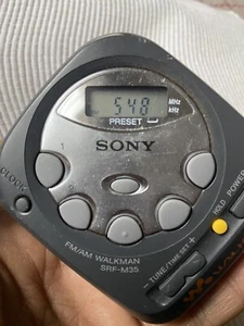 Sony Walkman SRF-M35 stereo AM/FM clock portable radio New Headphones Europe. - Picture 1 of 7