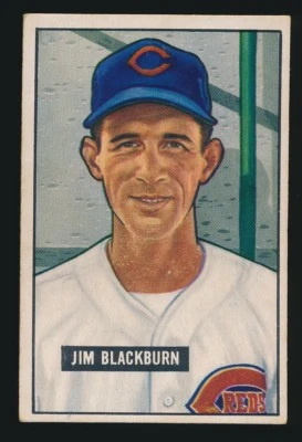 1951 Bowman Baseball *High #* -#287 JIM BLACKBURN (Cincinnati Reds) - Image 1 of 2