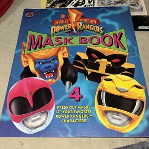 Vintage Mighty Morphin Power Rangers Mask Book  1994 - Foto 1 di 8