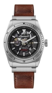 Ingersoll The Scovill Black Skeleton Dial Automatic Casual 100M Men's Watch I139 - Picture 1 of 6