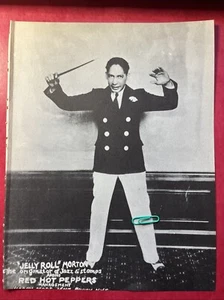 JELLY ROLL MORTON “The Originator Of Jazz” RED HOT PEPPERS Rare Band Leader Pic - Picture 1 of 2