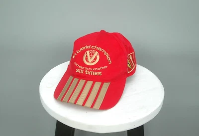 老式迈克尔·舒马赫法拉利赛车六次F1世界冠军帽 — 第 1/4 张图片