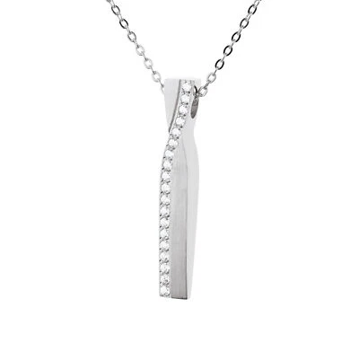 Colgante diseño Ernste AN1037 acero inoxidable con circonitas Foto 1 de 3